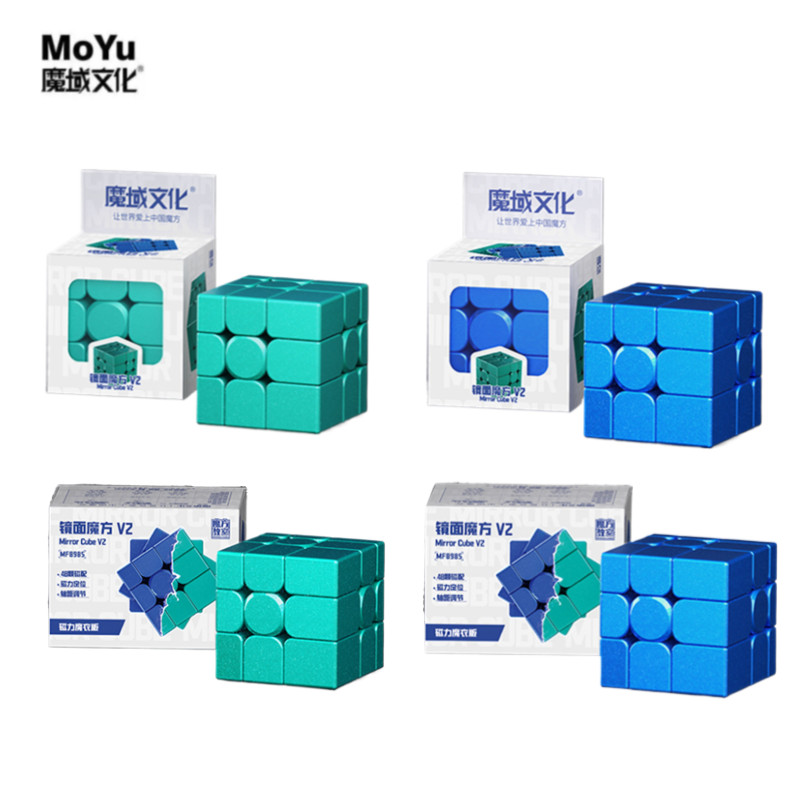 Moyu Espelho Magnético V2 Cubo 3x3 Cubo de Velocidade Casaco Mágico 3x3x3 Cubo Mágico Brinquedo de Quebra-Cabeça Present