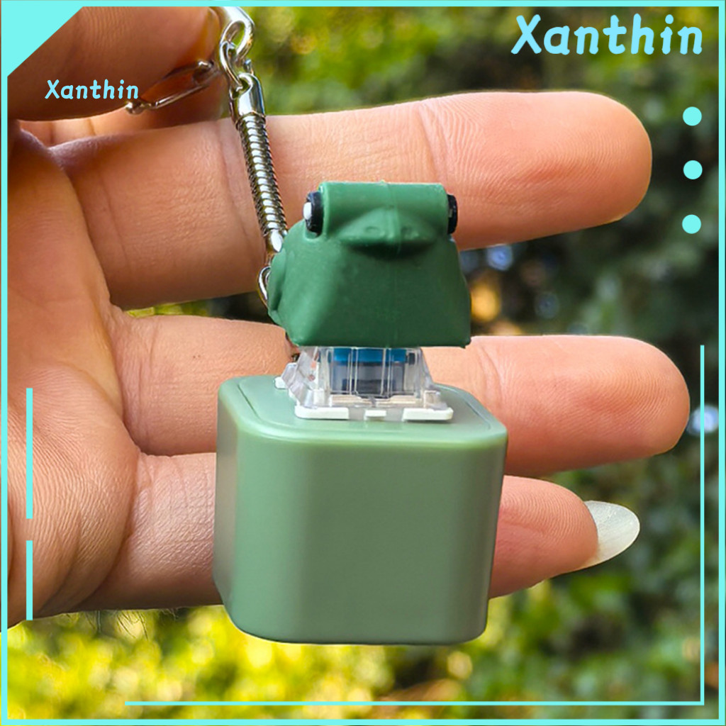 Stress Relief Clicker Toy Keyboard Rechargeable Fidget with Sound Lights – Keychain for Anxiety for Kids
