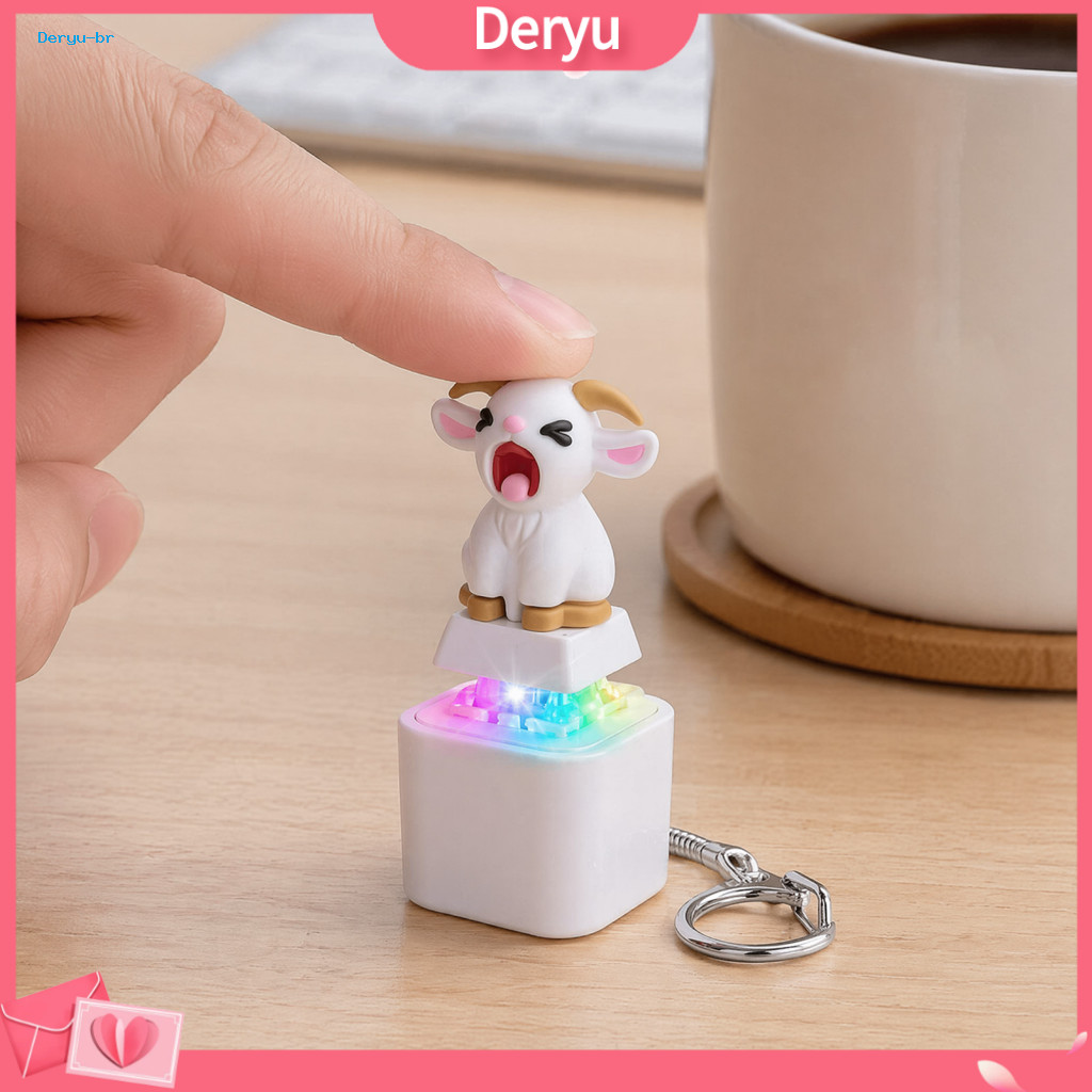 Stress Relief Fidget Toys Push Button Toy 1/2/3 Pcs Screaming Goat Keyboard Rechargeable Sheep Finger Clicker with Light