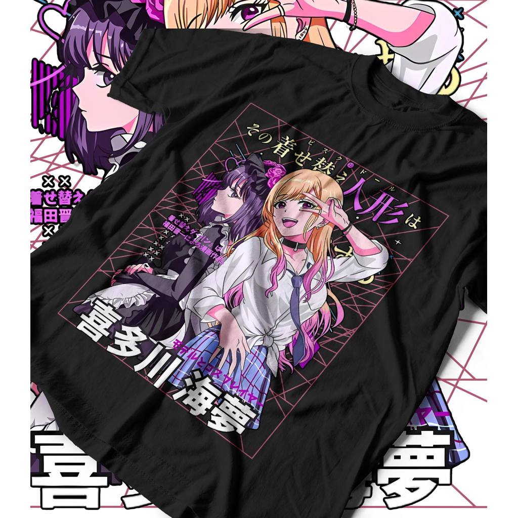 Camiseta Masculina Feminina Estampa My Dress-Up Darling Marin Kitagawa T-shirt Unissex Streetwear Premium Algodão