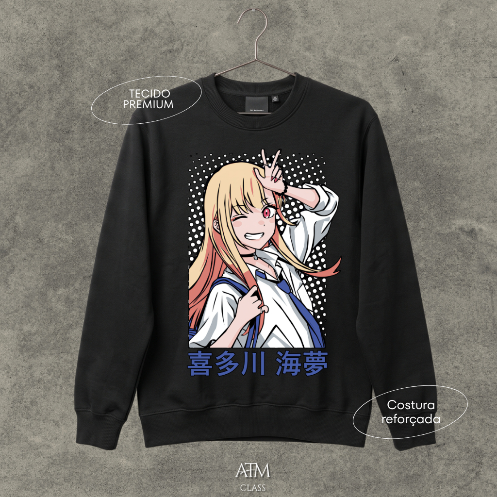 Moletom Casual Anime My Dress-Up Darling manga serie tecido premium envio imediato