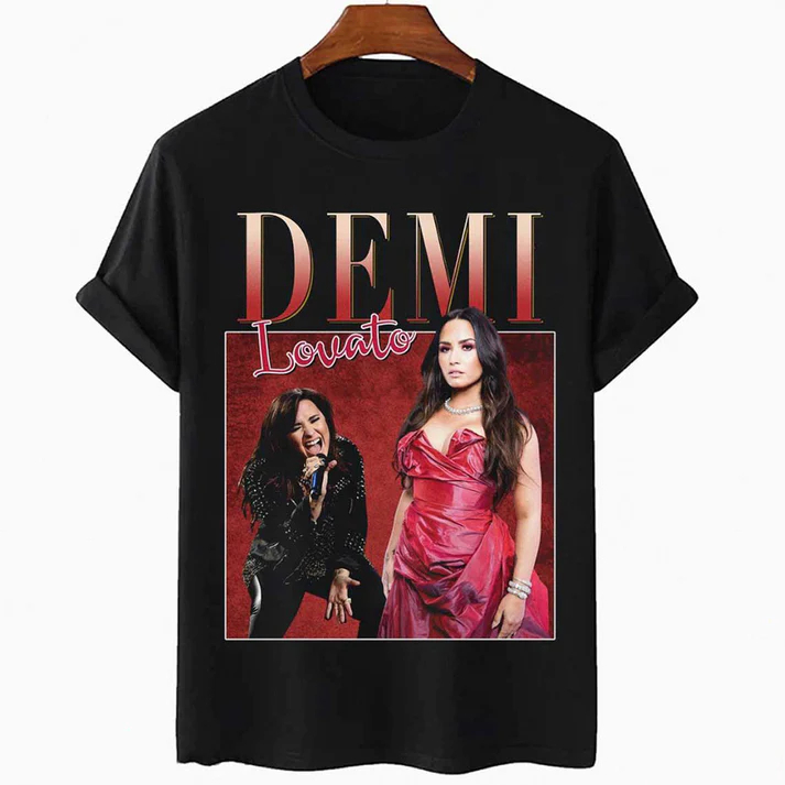 Camiseta Premium Demi Lovato Red Dress Camisa 100% Algodão