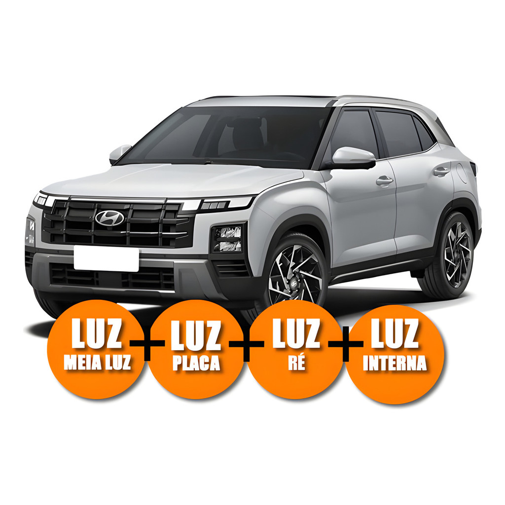 Kit Led Premium Interna Hyundai Novo Creta 2024 Ao 2026