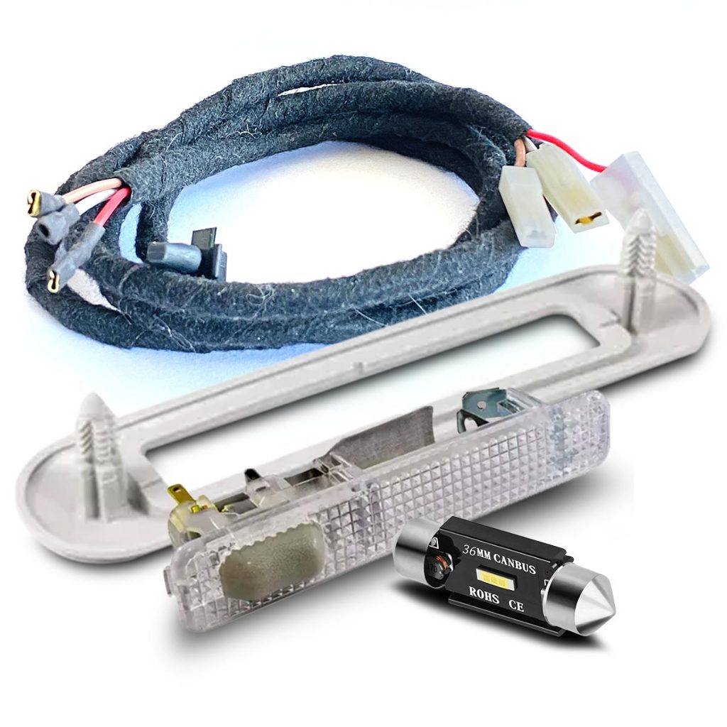 Lanterna Teto Traseira Corsa C Maxx Premium Joy SS Luz Cortesia Led Chicote e Moldura Original Chevrolet