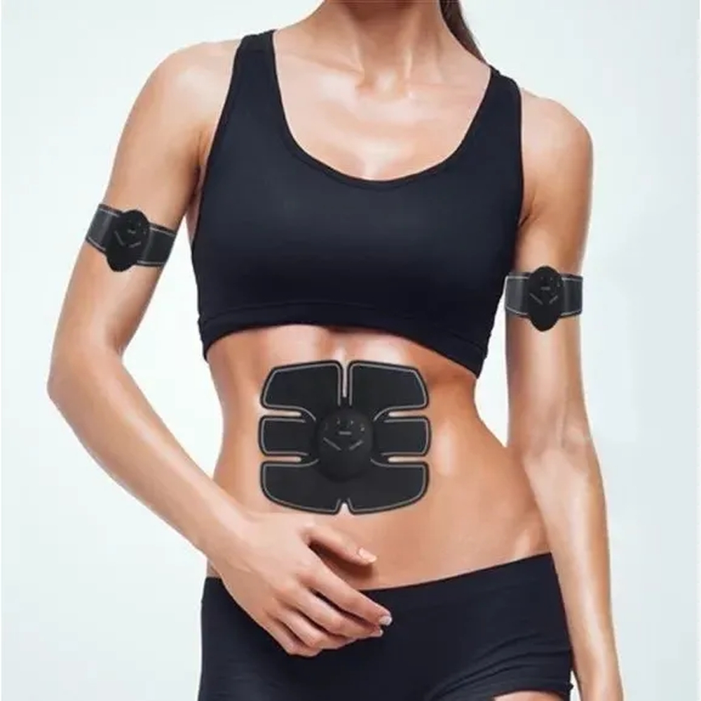 Kit Tonificador Muscular Abdominal E Braço Ems Fit Pad Smart Fitness