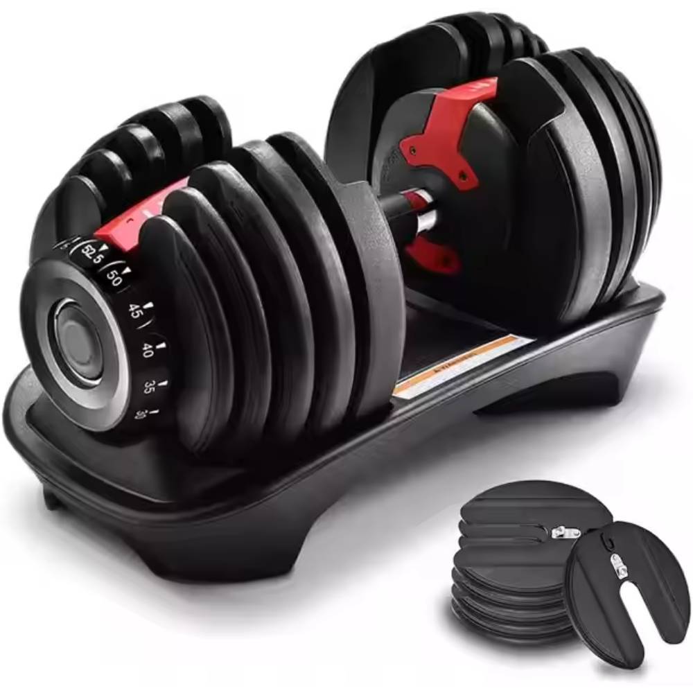 Halter Dumbbell Ajustável 24kg Smart | Peso Regulável com Seletor Automático Ergonômico