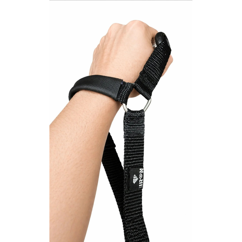manopla Puxador Estribo crossover pulley Preto Com Apoio De Pulso Smart Iron