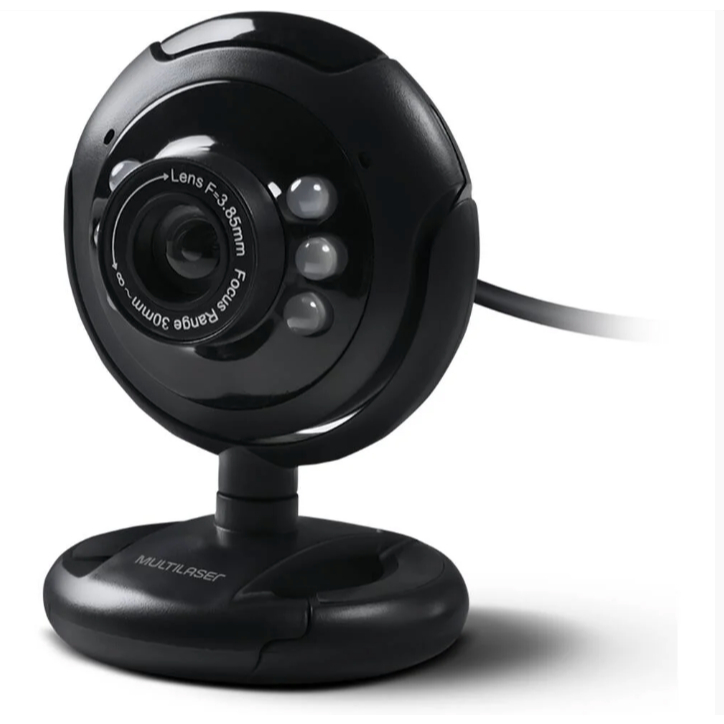 Webcam  Plug E Play 16mp Nightvision Preto Wc045