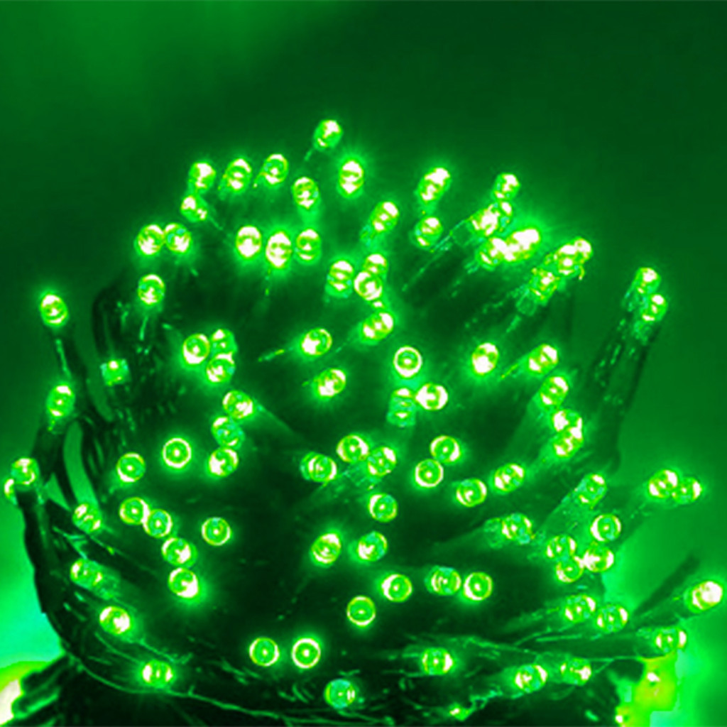 Cordão LED Pisca 10 Verde Decoração Iluminação Premium Original Profissional Top Durável Resistente Prático Moderno