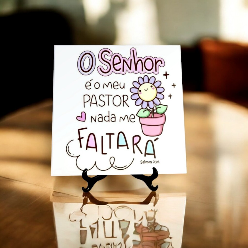 Quadro decorativo o senhor é meu pastor e nada me faltará super premium decoração