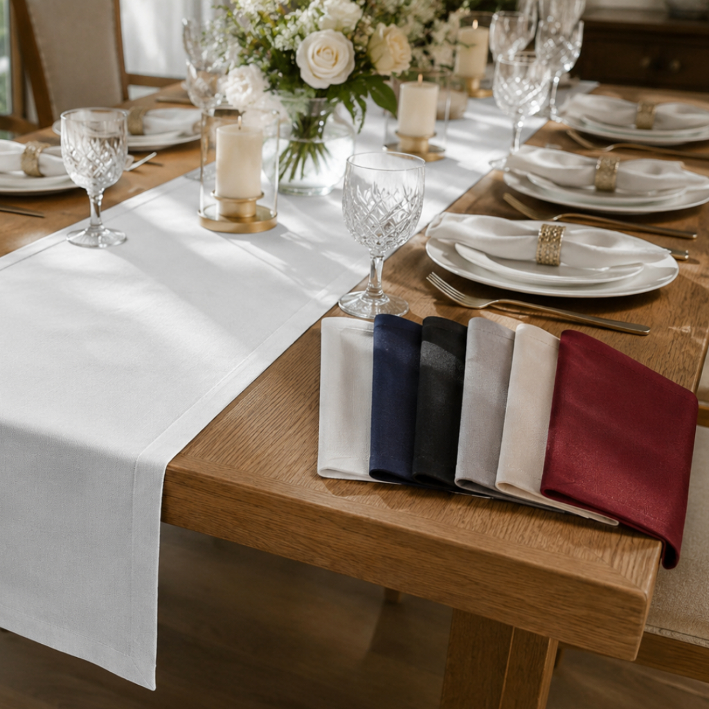 Caminho passadeira de Mesa Decoração e Luxo Maquinetado Bainha Premium 40x170