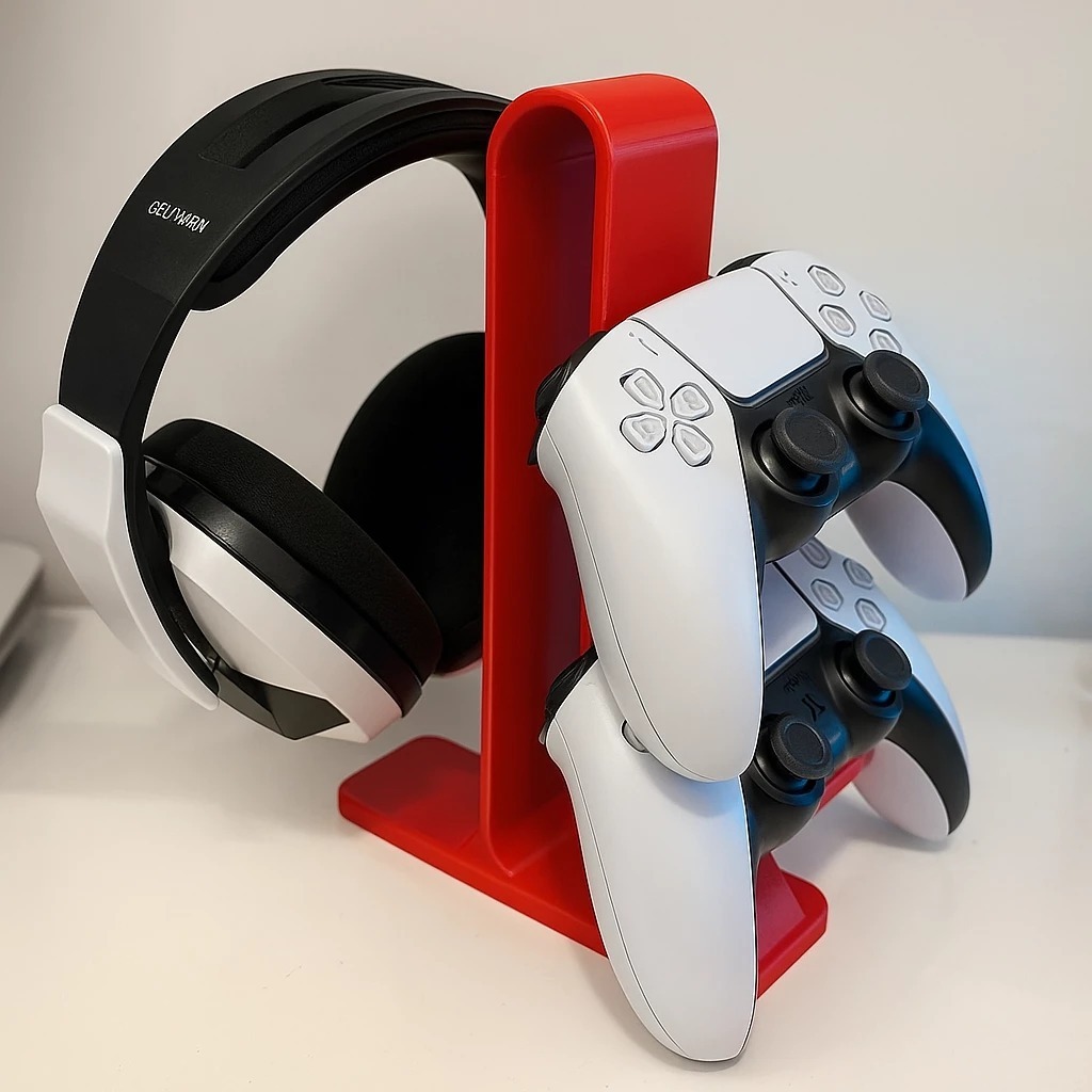 Base para Controles e Fones – Compatível com Diversos Modelos - Várias Cores - Headset Universal