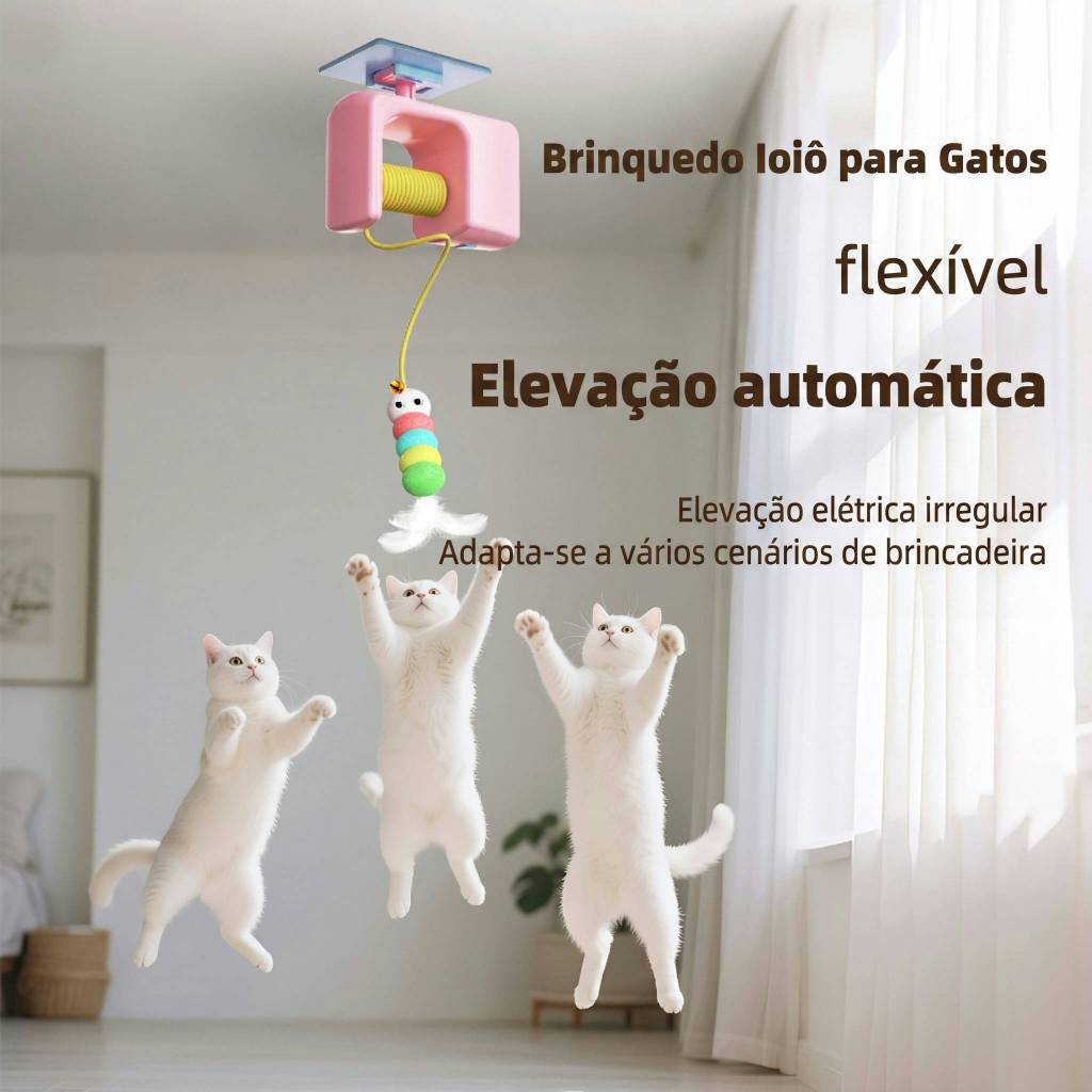 Smart Electric Pet Cat Hanging Toy Door, with Elastic Rope, Self-happy Toy