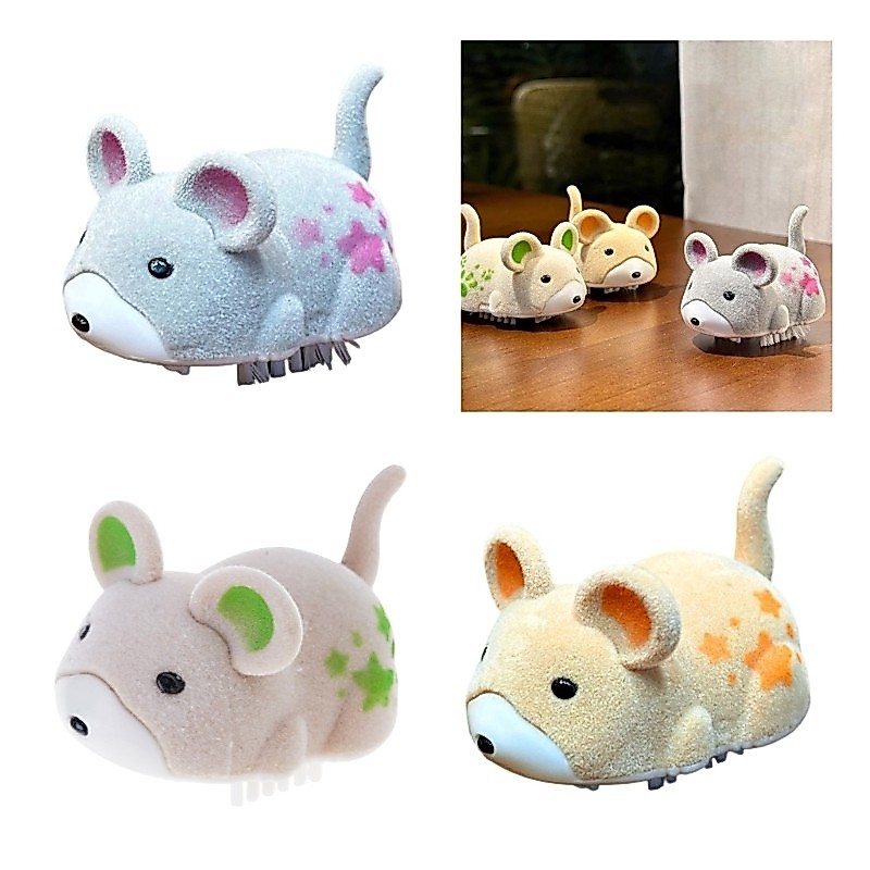 Estone Electric Flocagem Hamster Automático Gatos Brinquedo Estimulante Perseguindo Jogo Seguro