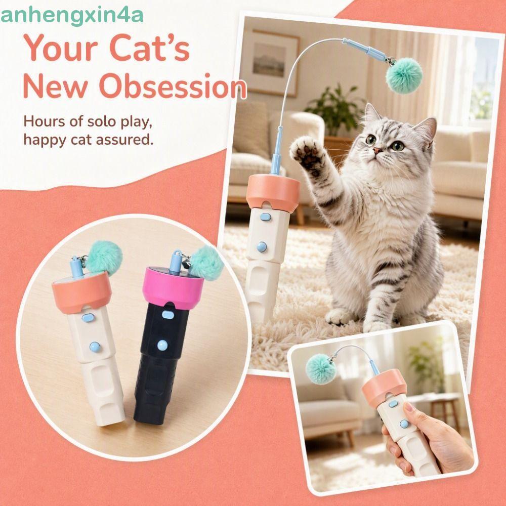 ANHENGXIN Electric Cat Teaser , Varinha Interativa Criativa De Longa Duração Para Gatos , Bastão De Provocação De Entret