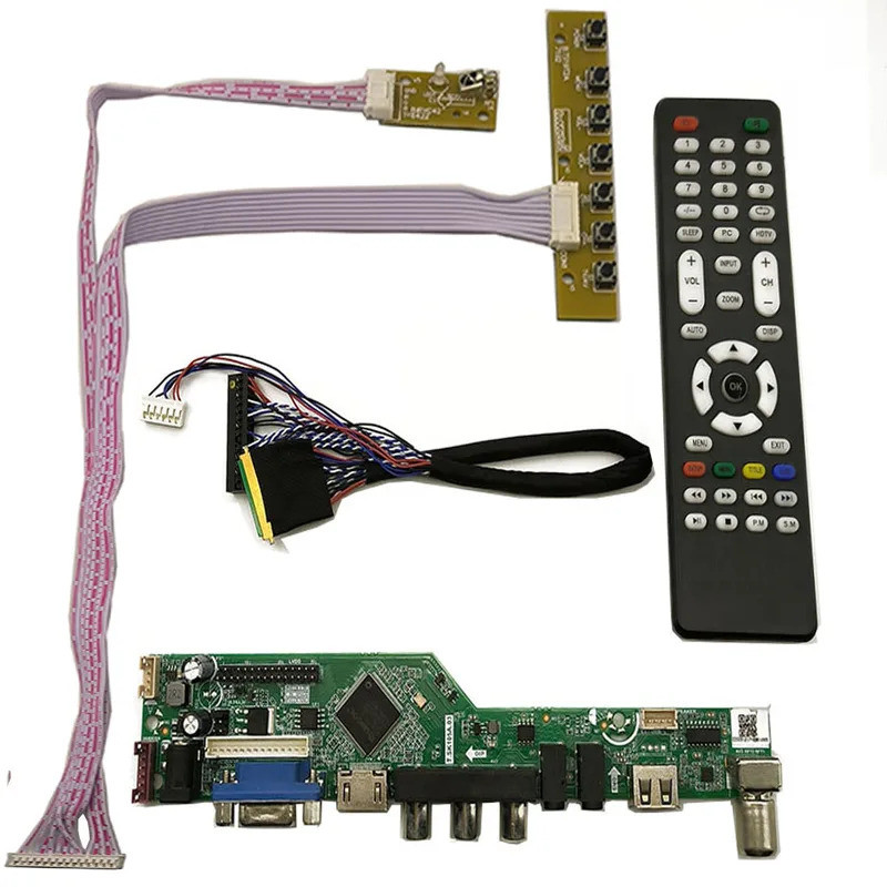 Controller Driver Board Monitor Kit For B173RW01 V0 V1 V3 V4 V5 LP173WD1 LTN173KT01 LCD LED Screen TV+HDMI+VGA+USB Contr