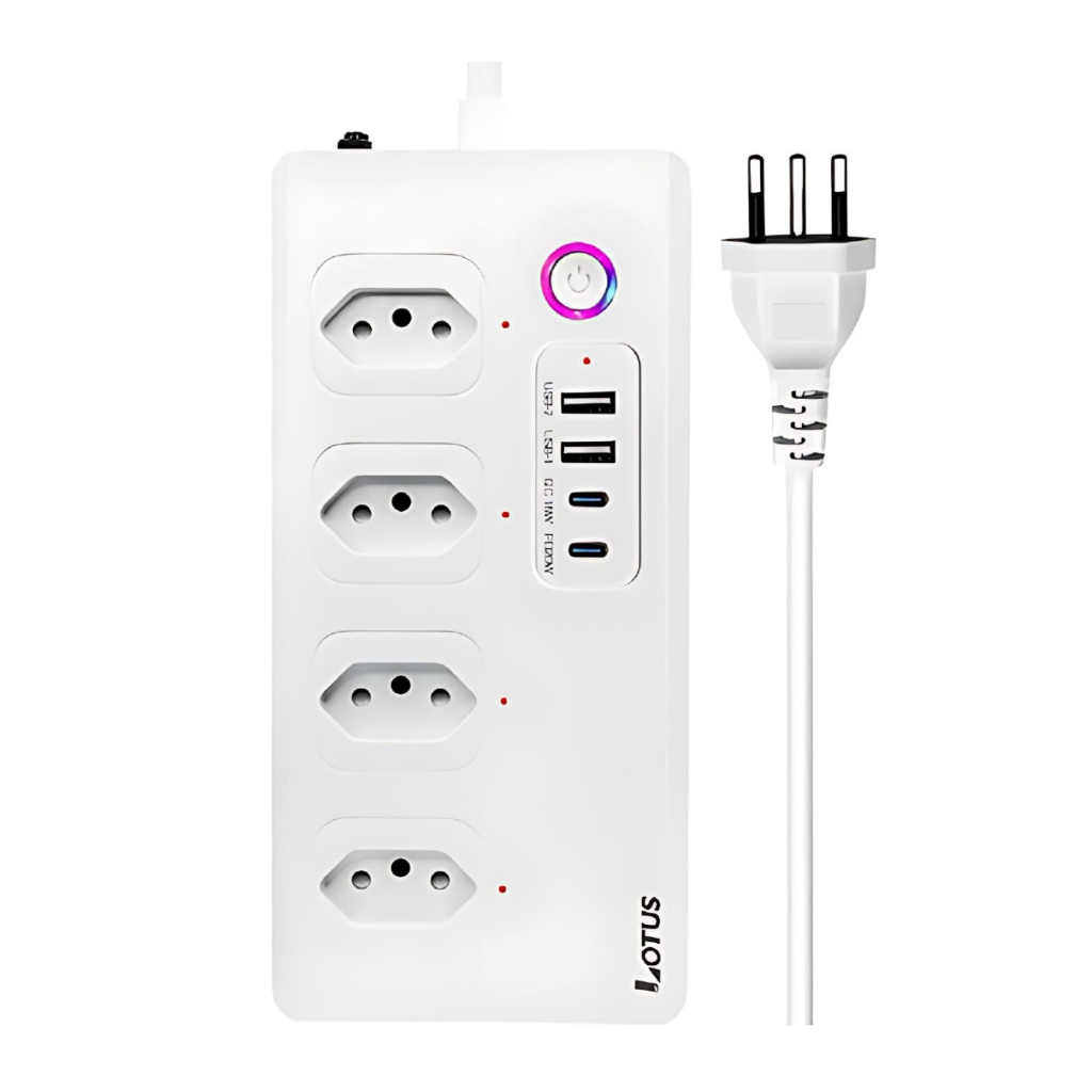 Plug Múltiplo Inteligente Wi-fi Controle Via Smartphone