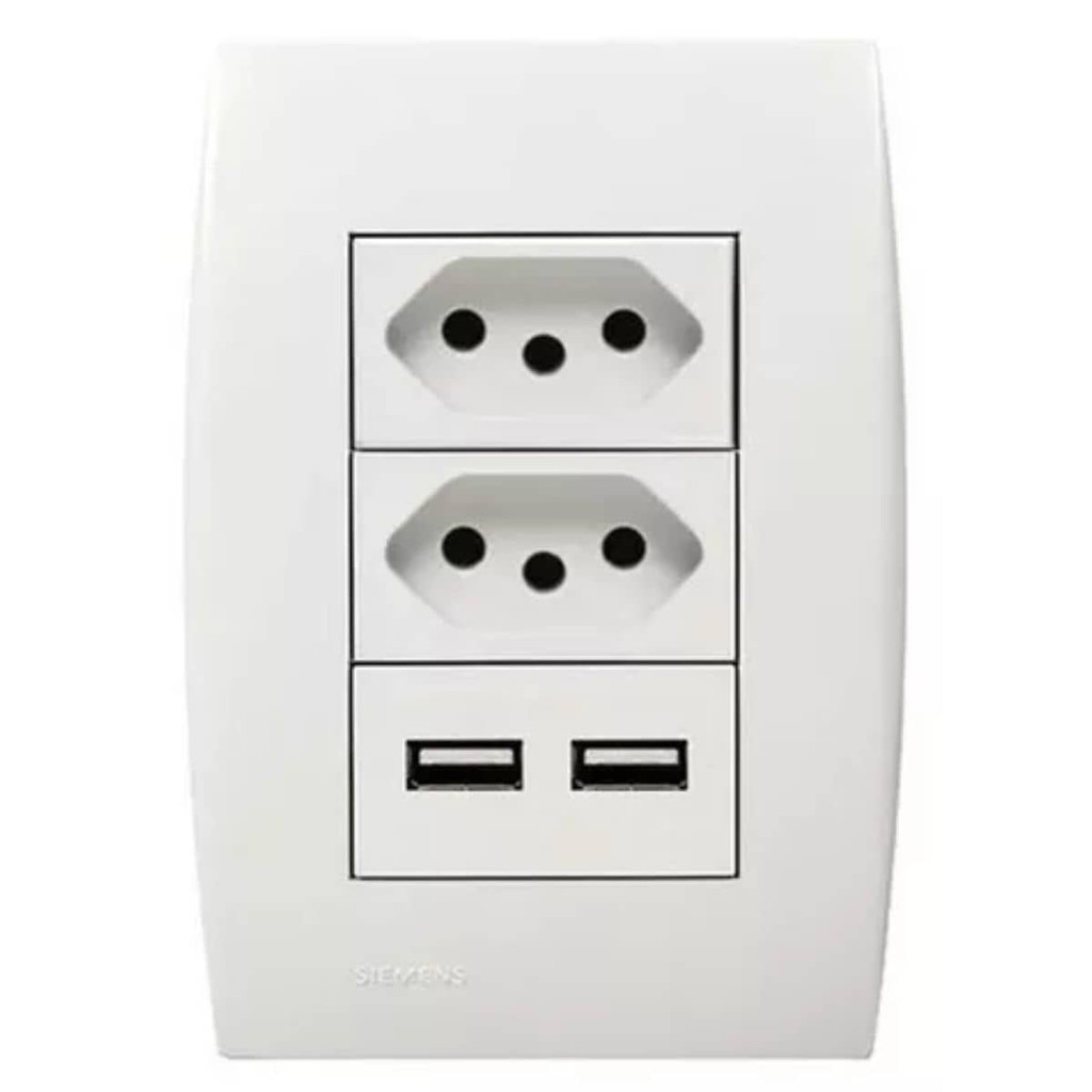Tomada Duo 2 Usb Carrega Carga Celular Smarthphone Tablet
