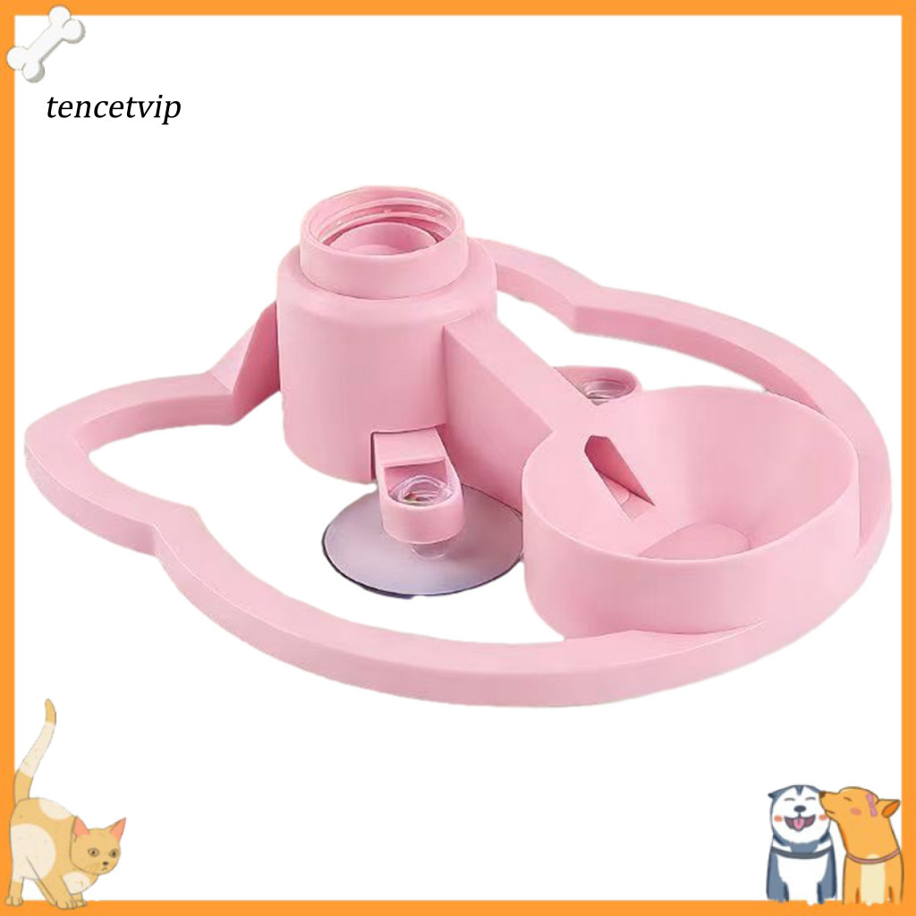 Automatic Cat Water Feeder Dispenser for Indoor Cats and Puppies Fits Most Plastic Bottles Pet Stand Easy to Use Clean I