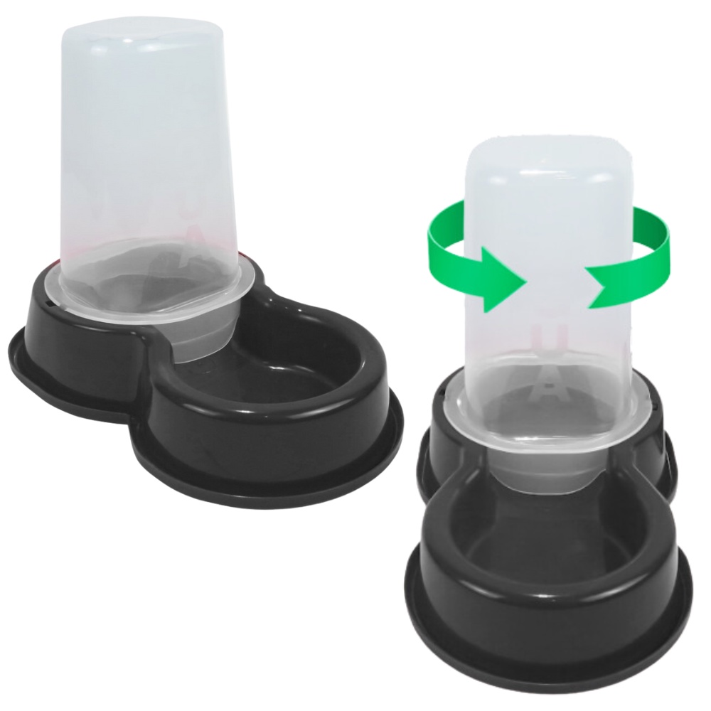 Kit Bebedouro Tratador Para Cachorro Pequeno Porte Automatic