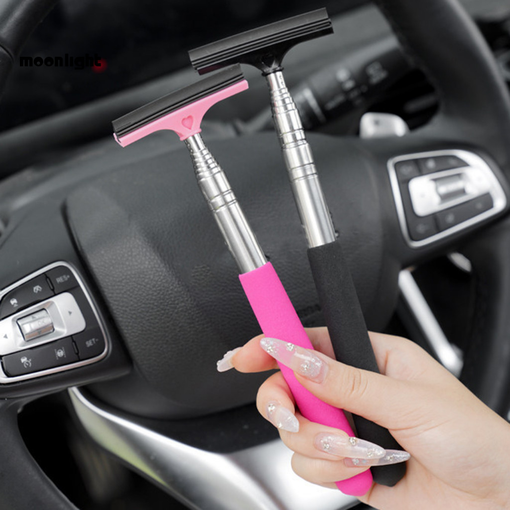 Extendable Car Side Mirror Wiper Window Squeegee – Multi-function Portable Glass Cleaner for Rain Dirt and Dust Essent