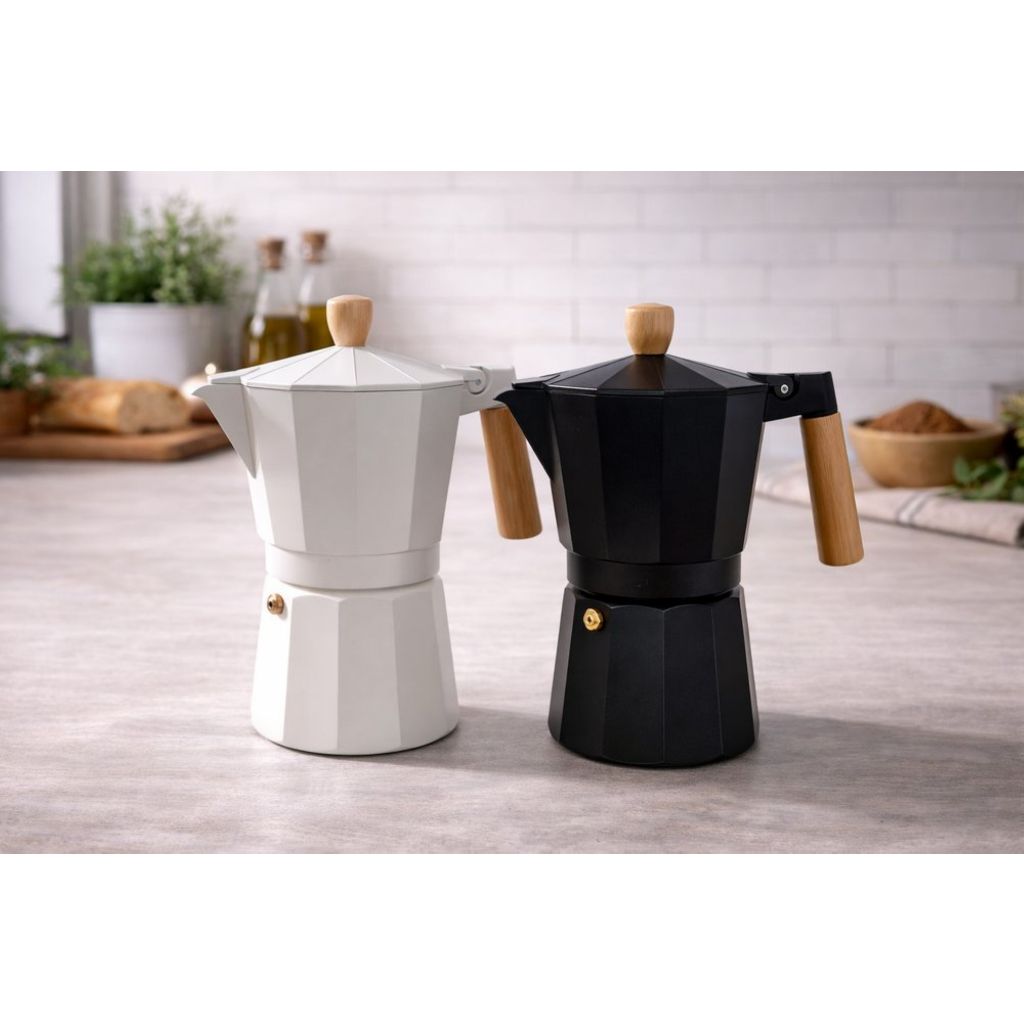 Cafeteira Italiana Milão Moka Café Premium Capacidade 300ml 6 Xícaras Prática Cores Sortidas