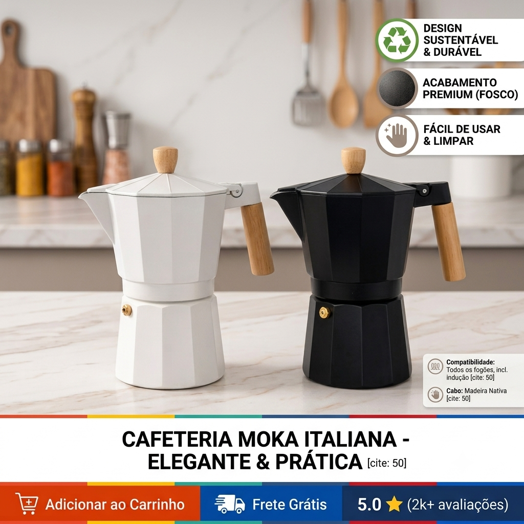 ESPRESSO DI MILANO™ Cafeteira Italiana Moka 300ml 6 Xícaras Café Expresso Alumínio Premium