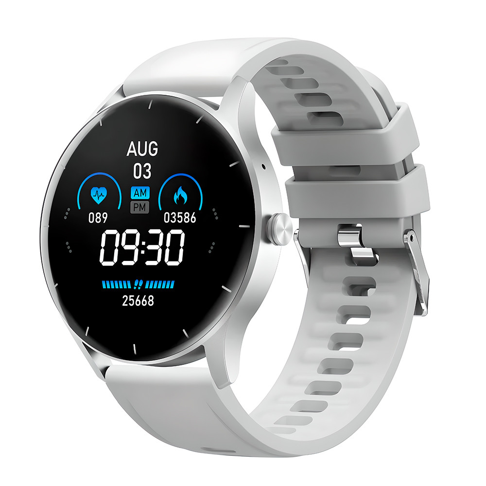 Smartwatch Peje ZL50J Bluetooth Android iOS Preto/Prata