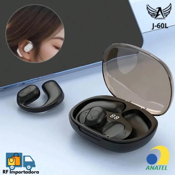 Fone De Ouvido Bluetooth Sem Fio De Indução Óssea Esportivo