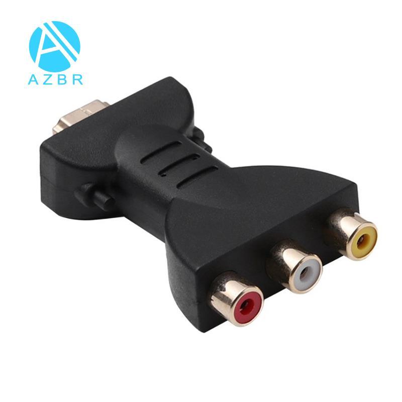 - Compatível Com 3 Adaptadores De Áudio E Vídeo RGB-Conector De Componente De Adaptador De Macho Para 3
