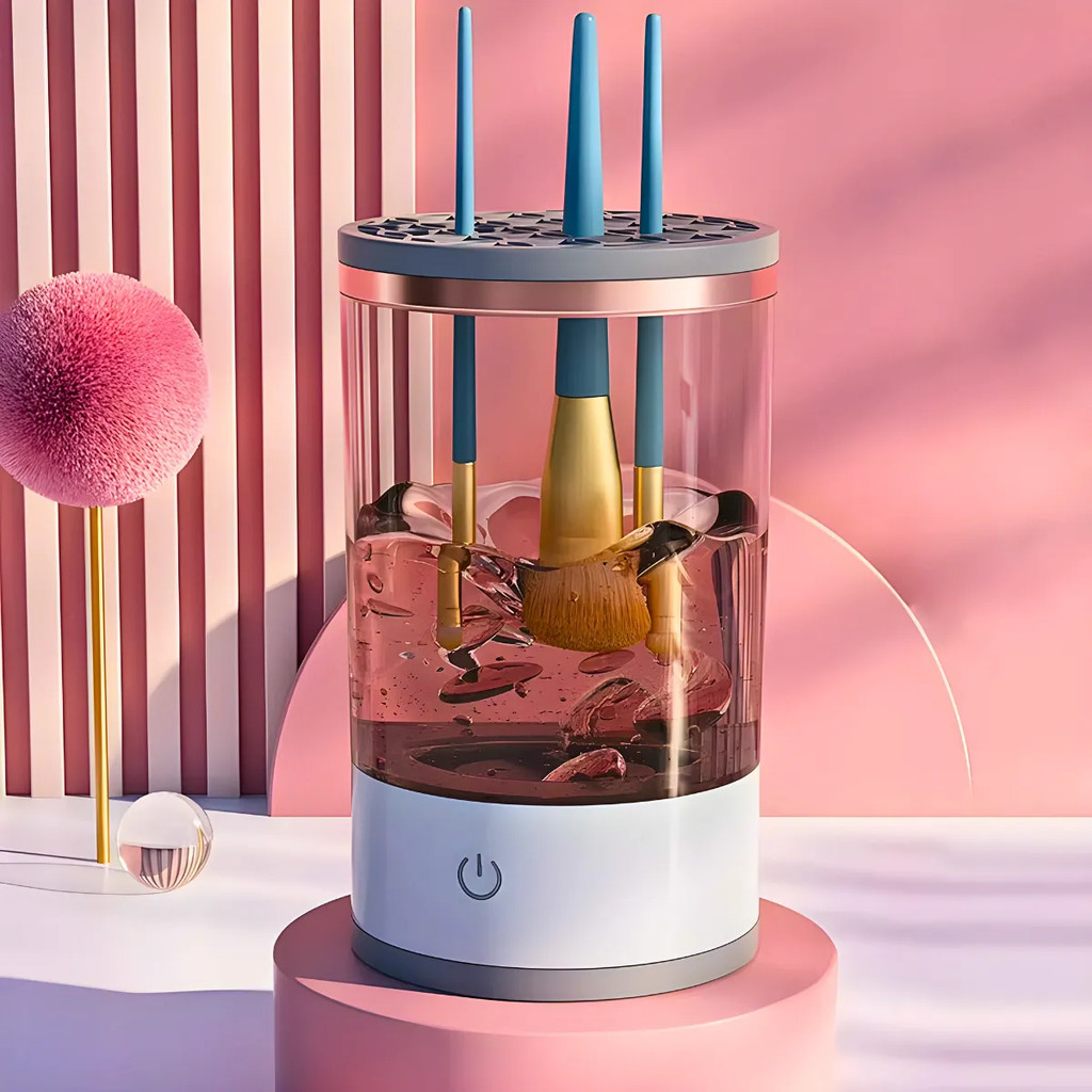 Limpador de Pinceis Maquiagem Secador Automático USB