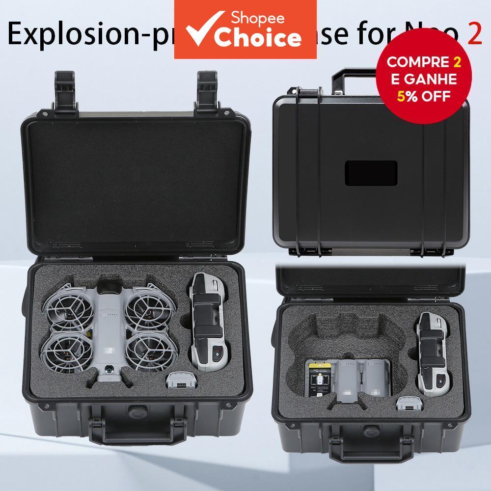 Estojo de Transporte Premium Duro para DJI Neo 2 Drone RC N3 Controlador Óculos Bolsa de Acessórios