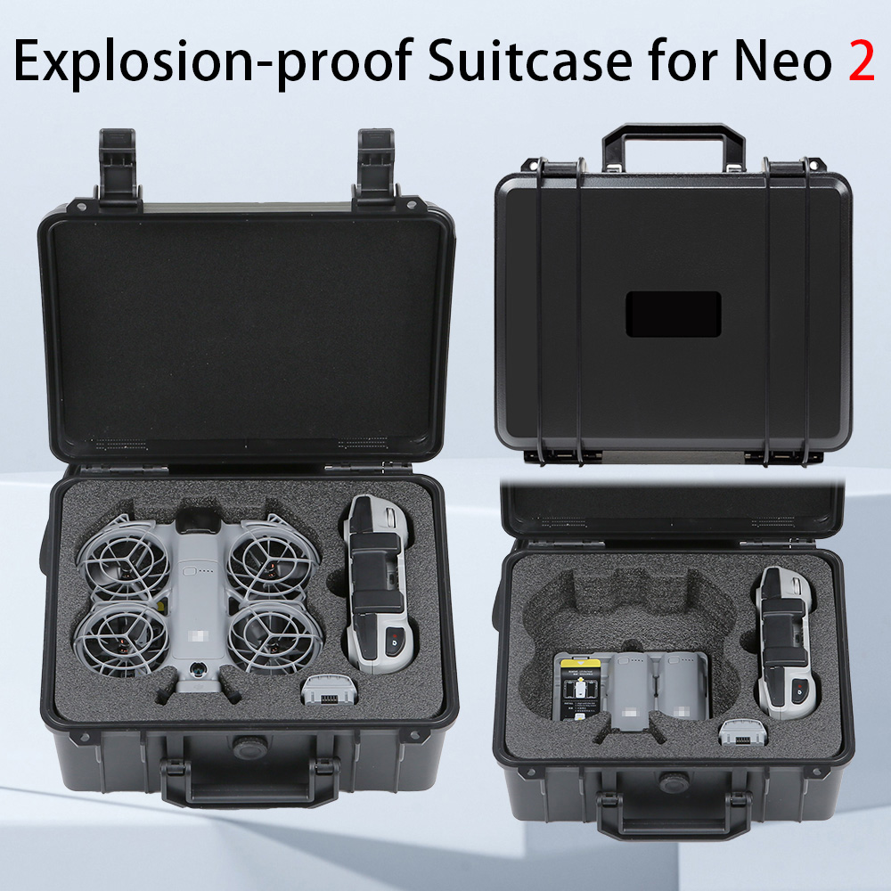 Estojo Rígido Premium para DJI Neo 2, Drone, Controle RC N3, Óculos, Armazenamento e Bolsa para Acessórios