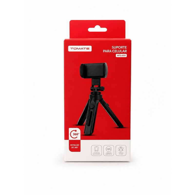 Tripé Profissional Tomate Para Celular e Câmera Ajustável Premium