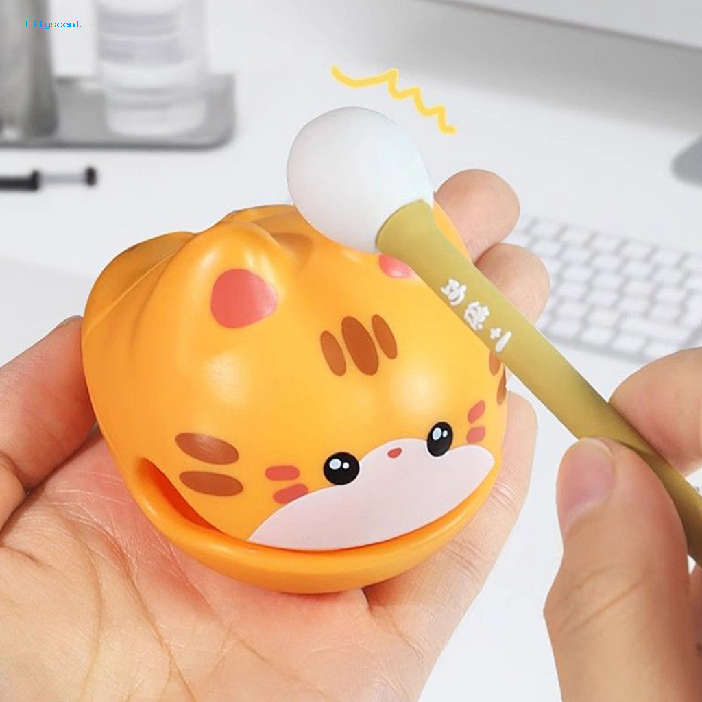 Handheld Zen Drum Cute Cat Desktop Ornament with Mallet – Mini Stress Relief Percussion Toy for Office Home Desk Decor