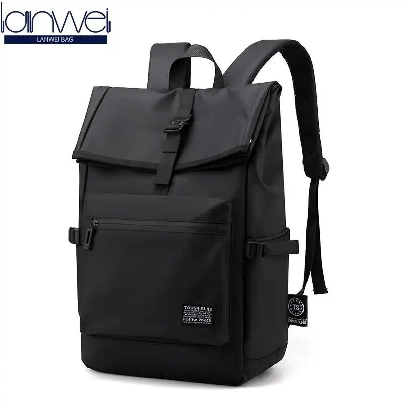 Large capacity backpack, LANWEI, for men, suitable for travel and casual fashion, portable, school backpack, men's backp