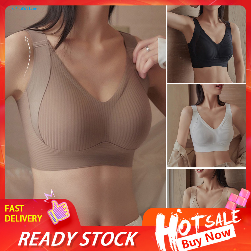 Seamless Nylon Bra Women Women’s Wireless Push-up Soft Supportive No Underwire Full Coverage Comfort T-shirt for Every