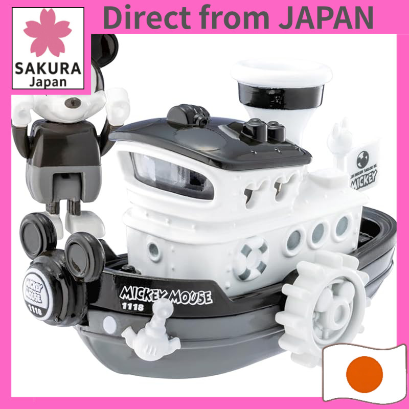 Takara Tomy Tomica Dream Tomica No.181 Disney Motors Dream Sailer Mickey Mouse Mini Car Toy for Ages 3 and Up