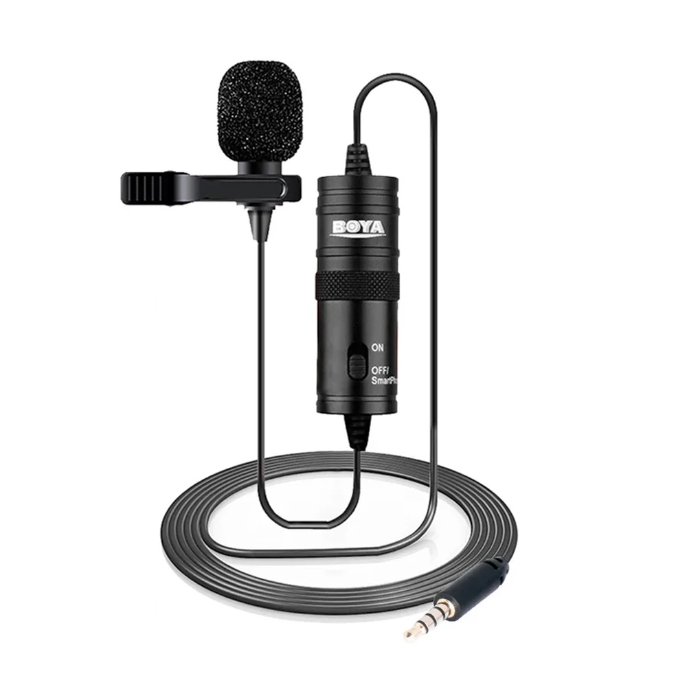 Microfone de Lapela Boya By-m1 para Smartphone Dlsr Pc Preto