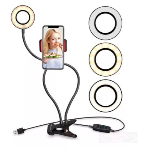 Ring Light Professional Iluminador Live Stream De Mesa Gamer