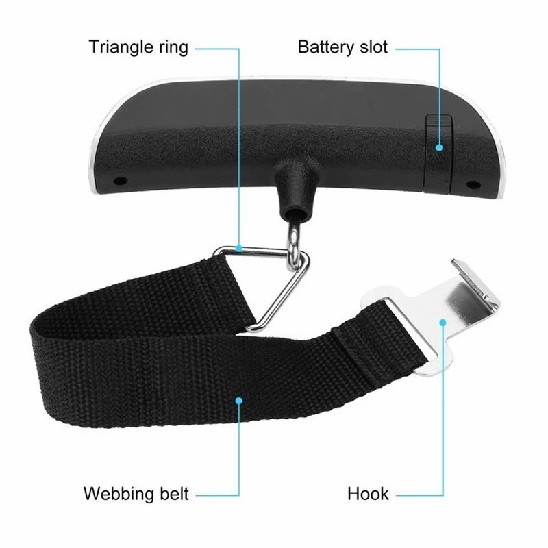 50kg Electronic Scale Digital 10g Pocket Suitcase Luggage Weighting Tool