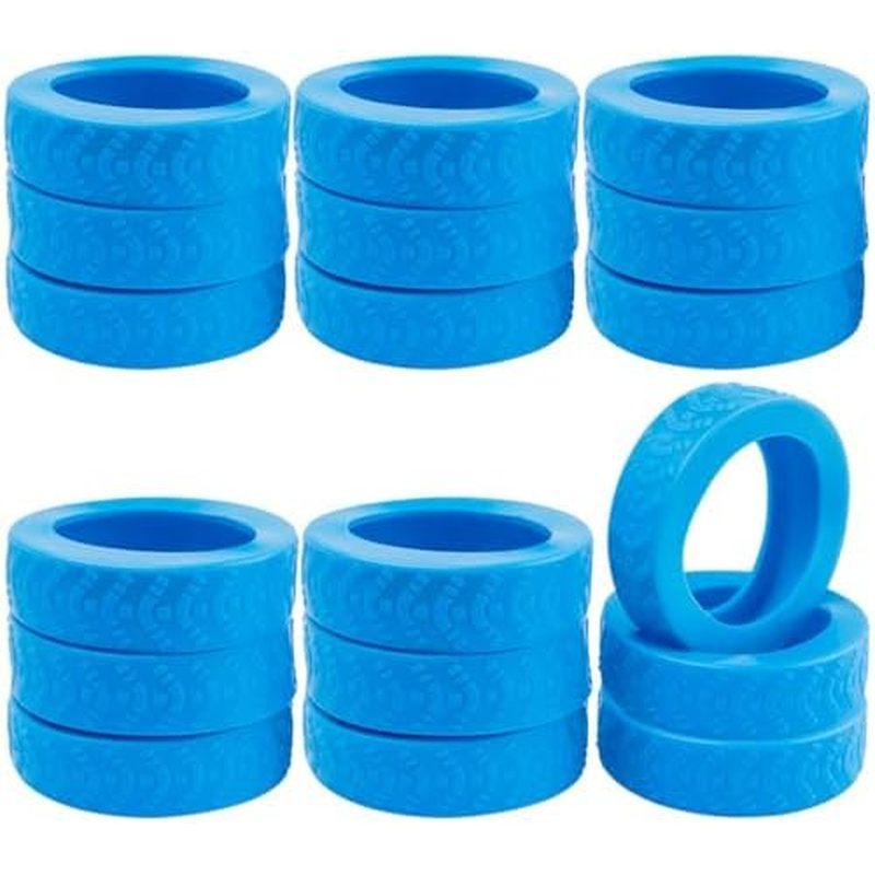 Wolfride 16Pcs Luggage Wheel Covers, Silicone Suitcase Wheel Protectors for 2-2.4