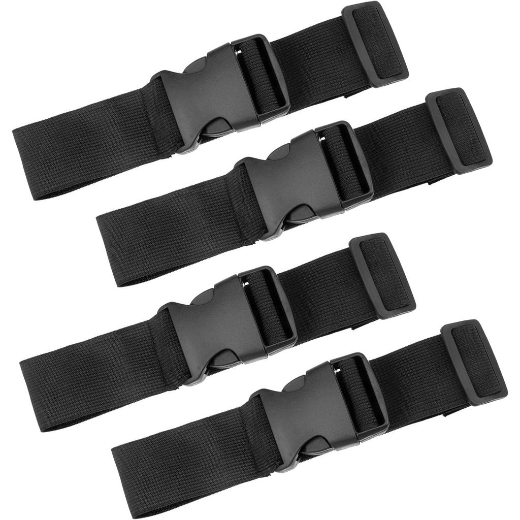 4 Pcs Add a Bag Luggage Straps Adjustable Suitcase Strap Belt Connector Travel Packing Accessories Attachment for Connec
