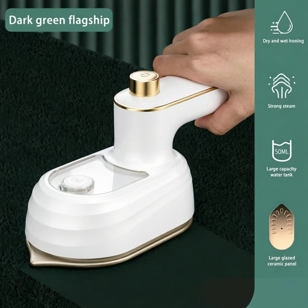 1/2pcs Local warehouse - Fastest delivery: 2 DAYSMini Travel Iron, Fits in Suitcase, Dual Voltage-9