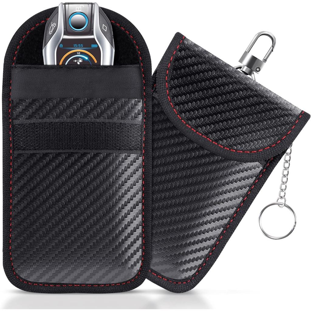 Faraday Pouch for Car Keys, Faraday Bag, Car RFID Signal Blocking Holder, Key Fob Protector, Key fob cage Block Signal A