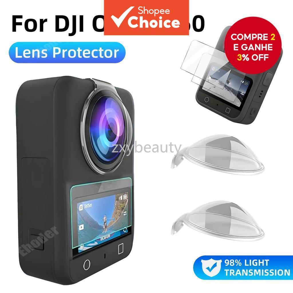 Para DJI Osmo 360 Lente Guarda PC Protetor De Tela Vidro Temperado Anti-Risco Filme Acessório