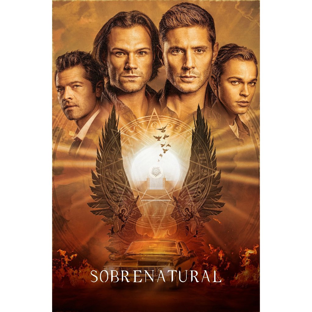 DVD Supernatural 15ª Temporada Completa - 2019 - 4 Discos - (Dual-Audio) - 1080p HD Por 59.99