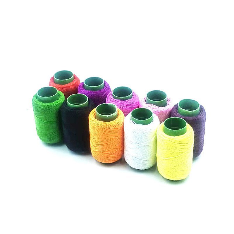 Cor pagode linha de costura à mão roupas agulha linha preto branco vermelho 10 cores 302 pequeno rolo tira roda linha bo