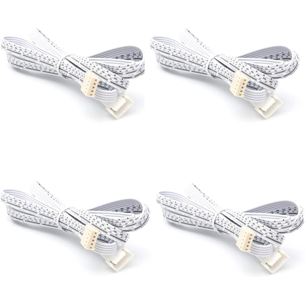 Cabos Flexíveis e Extensíveis para Iluminação LED AIBOO RGBW/RGBWW com Mudança de Cor para Abaixo do Armário, Cabos de E