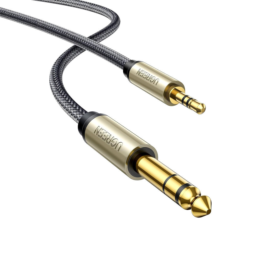 Cabo de Áudio Ugreen 3.5mm Macho para 6.35mm Macho 3 Metros